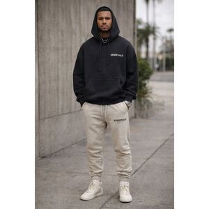 Essentials FEAR OF GOD Beige Track Sweatpants Joggers Gym Pants   Mens Size XS